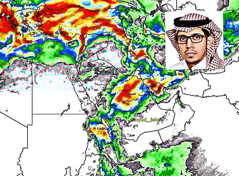 "الجهني": توقعات بأمطار تطال الجزيرة من غربها لشرقها وهذه تفاصيلها