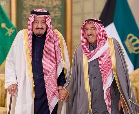 خادم الحرمين يبعث برقية شكر وتقدير لأمير الكويت