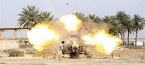 مدفعية الجيش اليمني تدمر معاقل الانقلابيين في نهم