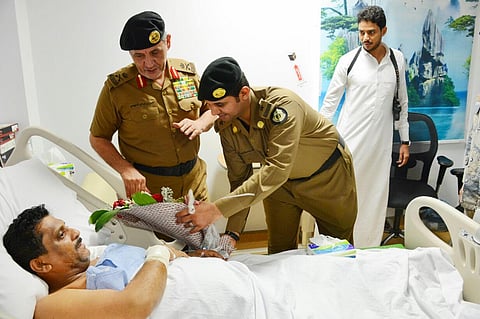 مدير شرطة جازان يزور "السفياني" بعد تعرضه لاعتداء