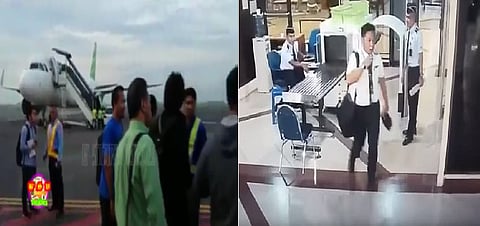 فيديو.. الركاب هربوا من الطائرة مرعوبين: "الطيار مخمور"