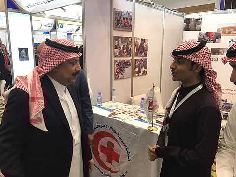 منظمة الهلال الأحمر والصليب الأحمر تختتم مشاركتها بمعرض "اتجاهات"