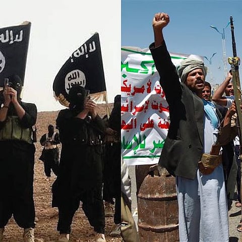 شاهد.. أوجه الشبه بين "الحوثي والمخلوع" وبين "داعش"
