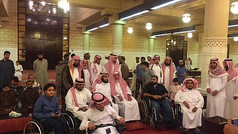 ضِمن برنامج مشاركاتها.. منسوبوا "حركية" يعايدون سماحة المفتي