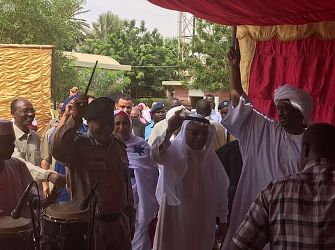 وضع حجر الأساس للجناح الخاص بالمستشفى السعودي بأم درمان