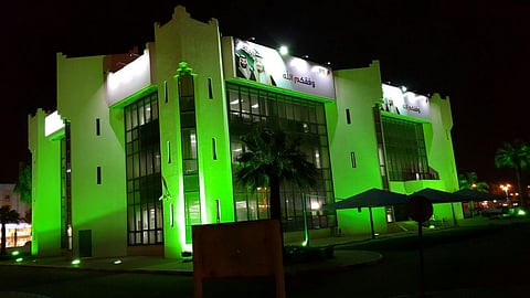 الاتصالات السعودية بجازان تتزين احتفالاً باليوم الوطني 87