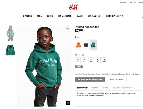اتهامات بالعنصرية تلاحق شركة الملابس "H&M" بسبب "أروع قرد في الغابة"
