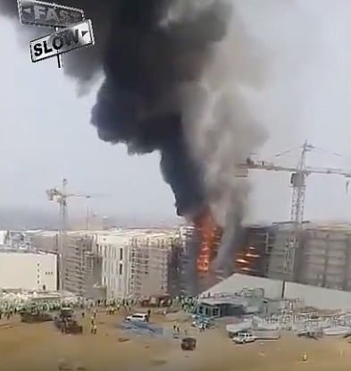 بالفيديو ..حريق كبير يهز وسط القاهرة ويلتهم أحد المتاحف