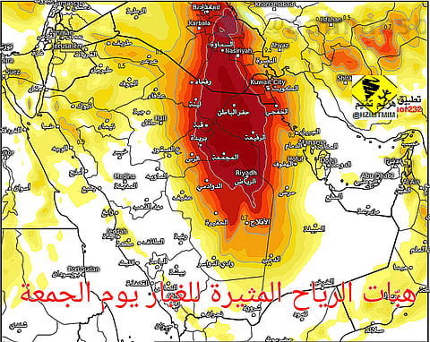 "التميمي": الرياض والشرقية تتأثران مجدداً برياح البوارح.. وذروتها "الجمعة"