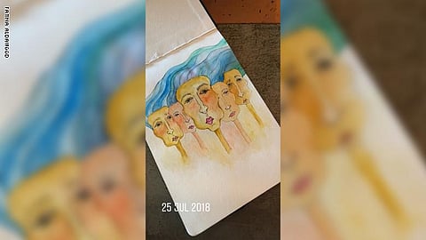 بالصور .. "CNN" تكشف سر الفنانة السعودية التي تترك لوحاتها في مقاهي المملكة