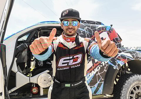 "الدوسري" يحصد المركز الأول خليجياً في رالي أبوظبي الصحراوي