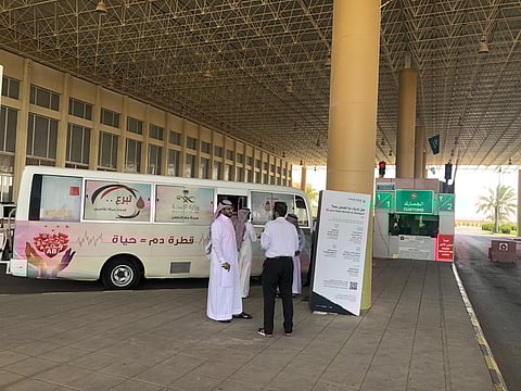 "صحة حفر الباطن" تنفذ حملة تبرع بالدم بجمرك الرقعي