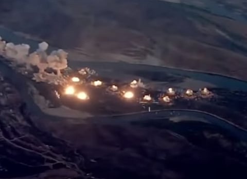 فيديو.. الطائرة الأكثر تطوراً في العالم تدمر جزيرة لـ"داعش"