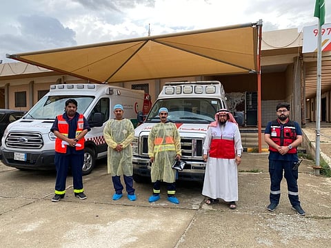 "هلال الباحة" يرفع جاهزيته خلال فترة الأمطار التي تمر بها المنطقة