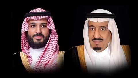 خادم الحرمين الشريفين الملك سلمان بن عبدالعزيز والأمير محمد بن سلمان ولي العهد -حفظهما الله-