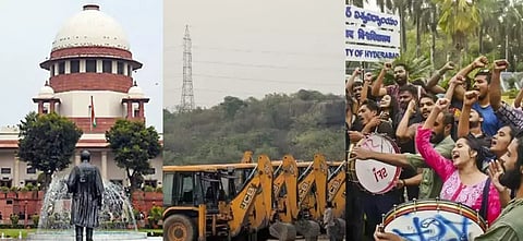 हैदराबाद पेड़ कटाई 100 एकड़ भूमि की पूर्व स्थिति बहाल करने का ‘सुप्रीम’ फैसला