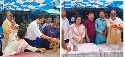 भीषण गर्मी में 10 हजार लोगों ने शर्बत पीकर बुझाई अपनी प्यास