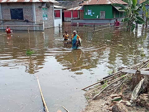 बालासोर में 50 गांव जलमग्न

