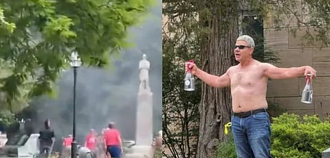 अमेरिका में आतंकी हमला, फलस्तीन समर्थक ने फेंका बम