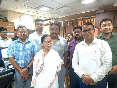 CM Mamata Banerjee at Finance Dept. Nabanna 