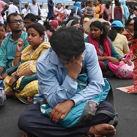 kolkata, education, ssc, protest, teachers 