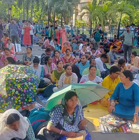 kolkata, protest, education, teachers, students