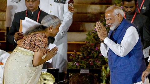 PM Modi called Nirmala Sitharaman