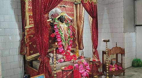 मंदिर में मां श्यामा की प्रतिमा

