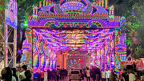 kali puja lighting 