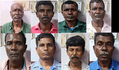 सजा प्राप्त अभियुक्तों की तस्वीर