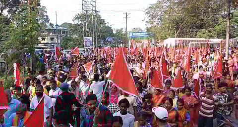 People of Matua community demonstrating