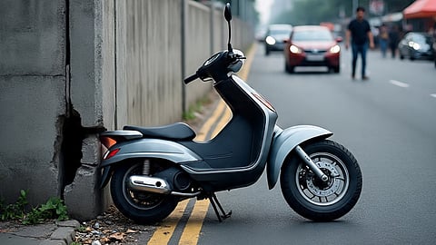 Horrific accident on BT Road: Young man loses control of scooter and hits divider, dies on the spot