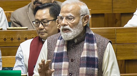 संसद में पीएम मोदी बोले- अंग्रेजों ने 1905 में बंगाल को बांटा, लेकिन वंदे मातरम् चट्टान की तरह रहा खड़ा