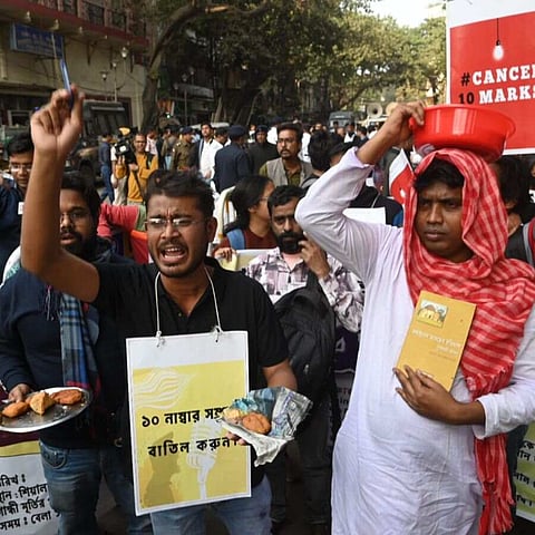 SSC भर्ती को लेकर शहर में निकाली गयीं दो रैलियां