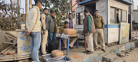 बस से गांजा सहित एक अभियुक्त को पुलिस ने किया गिरफ्तार