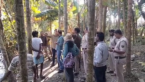 कलाबाड़ी इलाके में फॉरेस्ट डिपार्टमेंट का ऑब्ज़र्वेशन और ड्रोन ऑब्ज़र्वेशन
