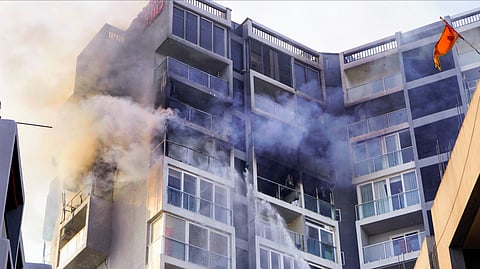 रांची के एक अपार्टमेंट में भयावह आग, 7 दमकल इंजन पहुंचे मौके पर 