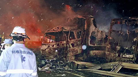 67 वाहनों की हुई आपस में टक्कर, हैरान कर देगा जापान की ये सड़क दुर्घटना 