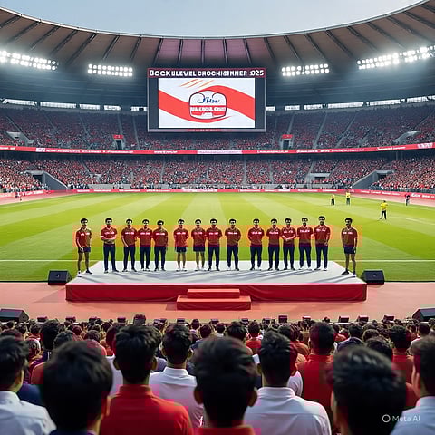 नमूनाघर में ब्लॉक स्तरीय खेलकूद प्रतियोगिता 2025 का शुभारंभ