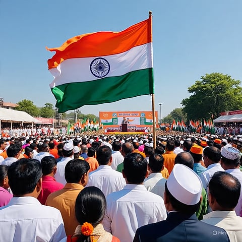 82वीं तिरंगा वर्षगांठ पर नेताजी की याद में उत्सव