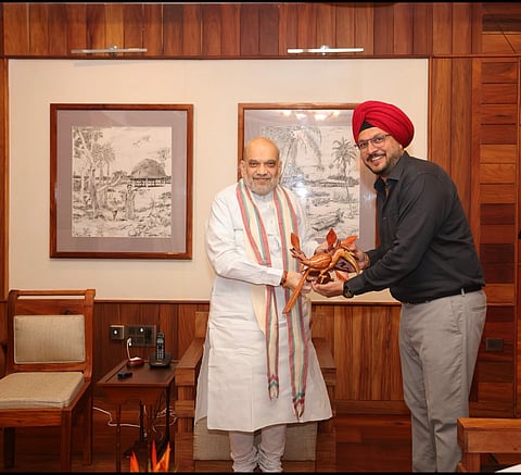 लोक निवास में केंद्रीय गृह मंत्री से मिले मंडीप ग्रेवाल