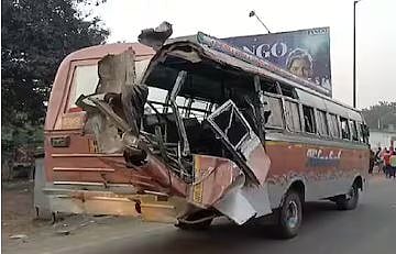 Three people died in a horrific accident on NH-12.