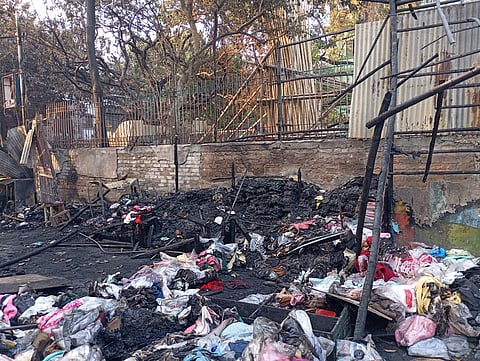 आग ने छीन ली रोजी-रोटी, व्यापारी सदमे में