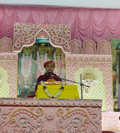 राम के राज्याभिषेक की कथा से जय श्री राम के नारे से गूंजा पंडाल