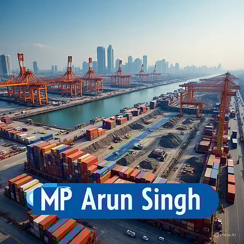 अंतरराष्ट्रीय ट्रांसशिपमेंट पोर्ट राष्ट्रीय महत्व की परियोजना : सांसद अरुण सिंह