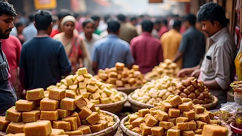 मकर संक्रांति पर गुड़, दही-चूड़ा और तिलकुट की जबरदस्त मांग