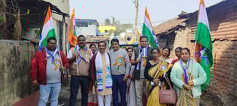 उन्नयन की पांचाली को लेकर निकाली गई विकास यात्रा