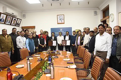 बीपीपी एवं बीओडी प्लांट की स्थापना हेतु अनुंबध पर हस्ताक्षर