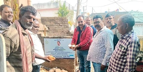वार्ड 77 में दो कार्यों का हुआ शिलान्यास