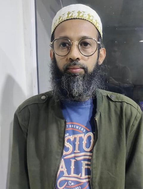 गिरफ्तार हुजैफा का फाइल फोटो